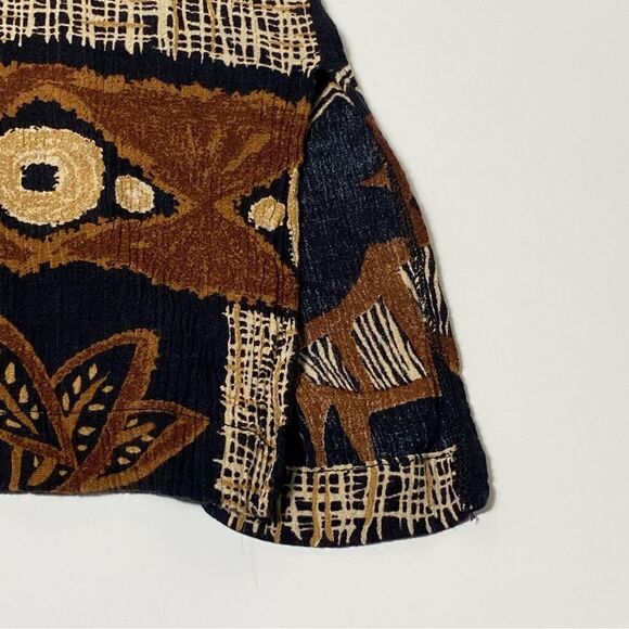 Vintage Delores Bell 100% Rayon Gauzy Boho Aztec Lightweight Cardigan Women's M - Picture 5 of 16